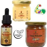 APİMED YAŞ POLEN(300GR)+ARI SÜTÜ(40GR)+PROPOLİS SU BAZLI(20ML) EFSANE PAKET