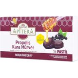 Apitera Doğal Bal, Kara Mürver, Zerdeçal, C Vitamini Ve Propolis İçeren Takviye Edici 16 Lı Boğaz Pastili