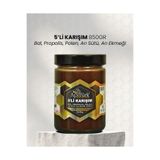 APİTÜRK 5'li Karışım 850gr (Bal,Propolis,Polen,Arısütü,Arı Ekmeği. (perga)