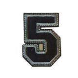 Aplike Ütü Ile Yapışan 5 Rakamı Arma 4x4 cm
