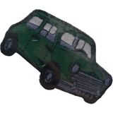 Aplike Ütü Ile Yapışan Araba Yeşil 1969 Arma 3x4 cm