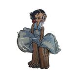 Aplike Ütü Ile Yapışan Betty Arma 7x5 cm