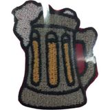 Aplike Ütü İle Yapışan Bira Bardağı Arma 3x3 cm