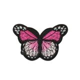 Aplike Ütü Ile Yapışan Kelebek Pembe Arma 7x5 cm