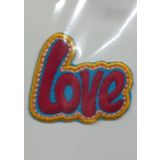 Aplike Ütü İle Yapışan Love Arma 4x2 cm