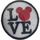 Aplike Ütü İle Yapışan Love Pati Arma 4 cm