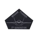 Aplike Ütü Ile Yapışan Mission Planner Siyah Arma 6 cm