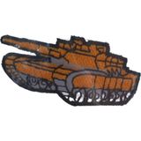 Aplike Ütü Ile Yapışan Tank Turuncu Arma 4x3 cm