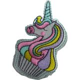 Aplike Ütü Ile Yapışan Unicorn At Yeşil Arma 4 cm