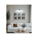 aplimax Beyaz Işık modern Kablosuz Lamba Aplik 33cm Premium Pilli LED Duvar Ayna Mutfak Banyo Dolap