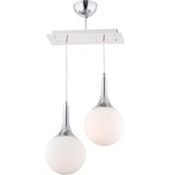 Apliqa 3062-02S-CH Damla 2'li Sıralı Avize