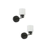 Apliqa 3447-01-UP-02 Lima Siyah Modern 2'li Aplik Seti