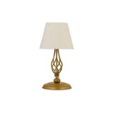 Apliqa 3596-1M-GD-WH Lupin Beyaz Şapkalı Gold Abajur