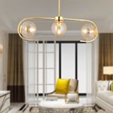 Apliqa 3948-03-CH Diaspor 3'lü Sıralı Krom Füme Camlı Modern Sarkıt Retro Salon Avize
