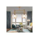 Apliqa 4103-02S-FR Cherish 2'li Eskitme Bal Camlı Modern Salon Avize