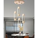 Apliqa Beckett 4'lü Kristal Top Başlıklı Gold Sarkıt Led Avize Altın