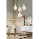 Apliqa Biana 4'lü Yuvarlak Gold Damla Başlıklı Modern Salon Led Avize