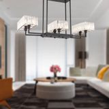 Apliqa Brambles 6'lı Siyah Kristalli Taşlı Modern Tasarım Kristal Salon Avize