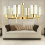 Apliqa Cemre 6 Lı Gold Modern Yatak Odası Salon Avize - Altın