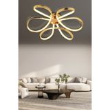 Apliqa Chalda Gold Plafonyer Modern Salon LED Avize - 00-Beyaz