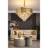 Apliqa Corde 50'Lik Gold Kaplamalı Kristal Salon Avize