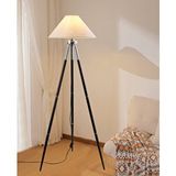 Apliqa Cosby Siyah-Krom Kaplamalı Tripod Metal 3 Ayaklı Lambader