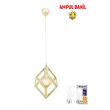 Apliqa Cup Patinalı Tekli Sarkıt Avize