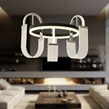 Apliqa Debora 3 Lü 51 Watt Ledli Modern Tasarım Oturma Odası Salon Avize Beyaz