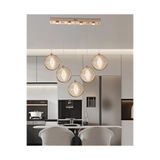 Apliqa Edward 5'li 67 Watt Sıralı Gold Ledli Modern Salon Avize