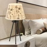 Apliqa Epona Desenli Şapkalı Siyah Modern Dekoratif Salon Abajur