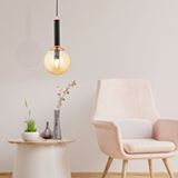 Apliqa Erna Tekli Sarkıt Modern Retro Sarkıt Mutfak Salon Sarkıt Avize Siyah