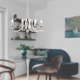 Apliqa Erza 4lü Krom Modern Sarkıt Mutfak Yatak Odası Salon Avize Gümüş