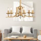 Apliqa Erza 6lı Eskitme Modern Sarkıt Yatak Odası Salon Avize Altın