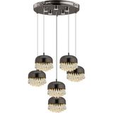 Apliqa Gemma Platin 6lı 57 Watt LED Avize - 00-Beyaz