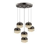 Apliqa Gemma Platin 6li 57 Watt Led Avize Beyaz