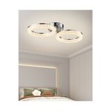 Apliqa Gomez 2'li Krom 64 Watt Plafonyer 3 Renkli Led Avize