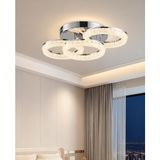 Apliqa Gomez 3'lü Krom LED Avize Modern Tasarım Pleksi Malzeme ile Şık Aydınlatma