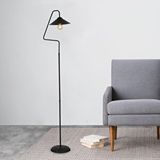 Apliqa Helga Patinalı Dekoratif Tasarım Retro Modern Metal Lambader Siyah