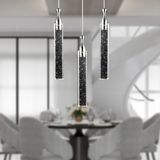 Apliqa Klaus 3'lü Yuvarlak 3 Renkli 48 Watt Gold Kristal Ledli Modern Oturma Odası Salon Sarkıt Avize - Krom