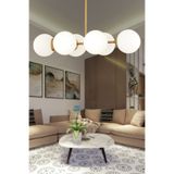 Apliqa Lema 6 Lı Eskitme Modern Yemek Masası Üstü Yatak odası Salon Avize