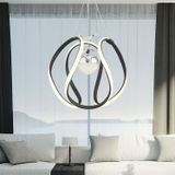 Apliqa Leroy Tekli Siyah Krom 3 Renkli 40 Watt Ledli Modern Oturma Odası Koridor Salon Led Avize