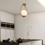 Apliqa Lifos Tekli Eskitme Boyalı Plafonyer Modern Mutfak Salon Avize - 1