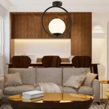 Apliqa Lifos Tekli Siyah Plafonyer Modern Mutfak Retro Salon Avize - 1