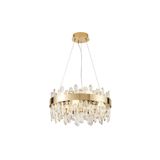 Apliqa Linfred 50'lik Gold Kristal Taşlı Modern Salon Avize