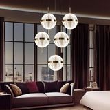 Apliqa Loret 5'li Yuvarlak 60 Watt Gold Krisatlli Avize