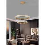 Apliqa Luca 2 Katlı Gold Ledli Avize Yatak Odası, Koridor, Salon Avize