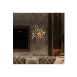 Apliqa Masal Gold Kristal Taşlı Modern, Oturma Odası,Duvar Lambası Salon Aplik