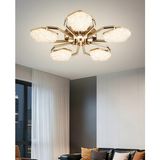 Apliqa Matiz 5'li Gold 3 Renkli Plafonyer LED Avize