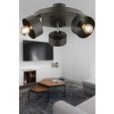 Apliqa Meriç 3'lü Siyah Modern Plafonyer Avize
