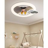 Apliqa Moddy Ledli Mickey Desenli Plafonyer Çocuk Odası Avize Kırmızı